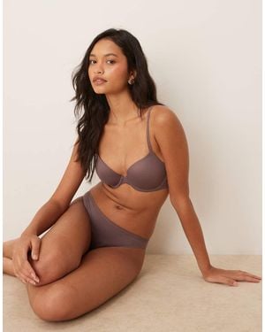 Calvin Klein Sujetador Perfectly Fit Ligeramente Forrado En Marrón