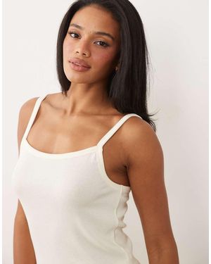 ASOS Mix & Match Rib Pyjama Cami Top - Brown