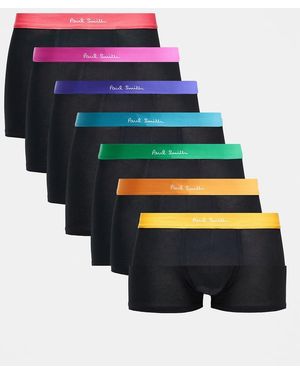 Paul Smith Set Van 7 Boxershorts Met Multi Tailleband - Zwart