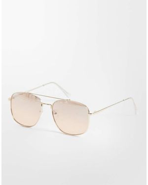 New Look Lens Aviator Sunglasses - Natural