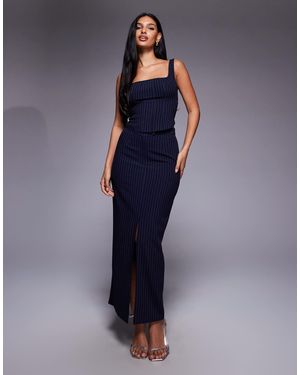 Kaiia – exclusive – eleganter maxirock - Blau
