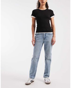 Vero Moda Vaqueros Capri Elásticos De Corte Slim Con Lavado Azul Claro Rosie De