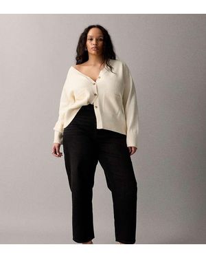 ASOS Asos Design Curve High Rise Relaxed Mom Jeans - Black