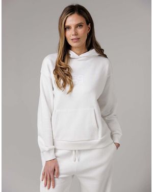 French Connection Cotton Blend Oversized Kangaroo Pocket Hoody - Grey