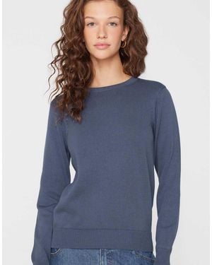 Tezenis Fully-Fashioned Round Neck Jumper - Blue