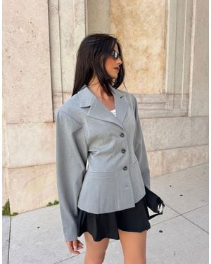 Labelrail X Barbara Ines Scuplted Tailored Jacket - Grey