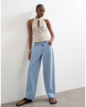 TOPSHOP Lowrie Low Rise baggy Jeans - Blue