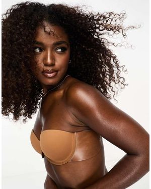 ASOS Moulded Strapless Backless Bra With Stick On Wing - Brown