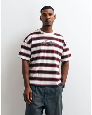 Weekday Oversized T-shirt With Graphic Print - Red