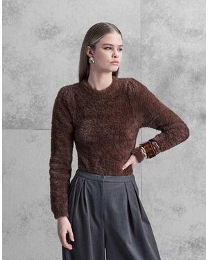 ASOS Fluffy Body Suit - Brown