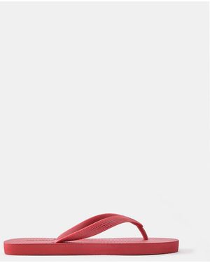 Pull&Bear Sandali Bassi Rossi - Rosa