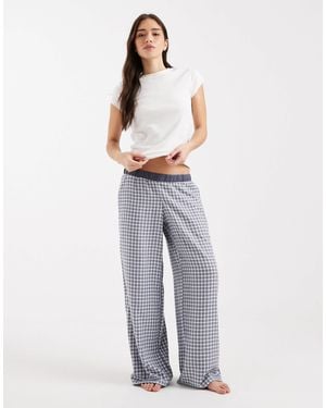 Hollister Flannel Pajama Bottoms - White