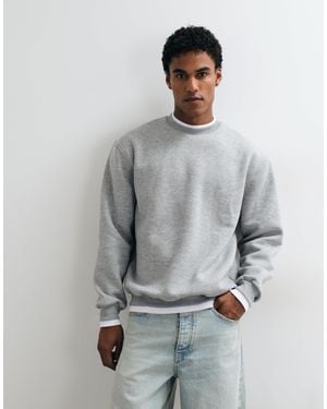 ASOS Haut à double épaisseur col rond décontracté chiné - Gris