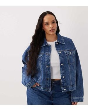 ASOS Asos Design Curve Oversized 90's Denim Jacket - Blue