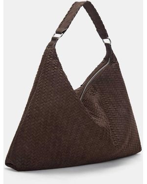 Pull&Bear Cabas effet tressé - marron