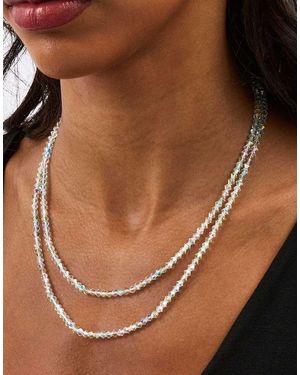 CERNUCCI Double Layer Glass Bead Necklace - Brown
