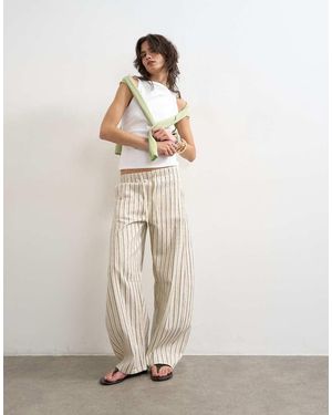 TOPSHOP Vaqueros Color Crudo A De Corte Barrel Sin Cierres De -Blanco - Neutro