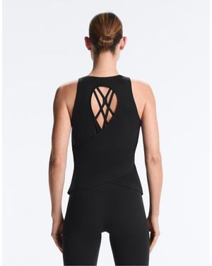 Oysho Cross Back Comfortlux T-Shirt - Black