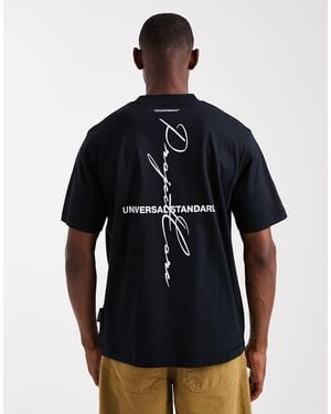 Jack & Jones Oversized Project Core Back Print Tshirt - Blue