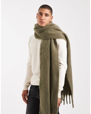ASOS Woven Brushed Scarf - Green