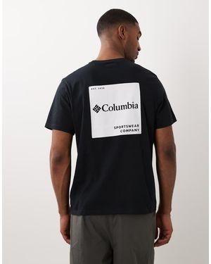 Columbia Csc Box Logo Back T-shirt - Black