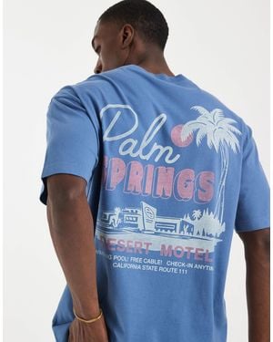 Hollister City Back Graphic T-shirt - Blue