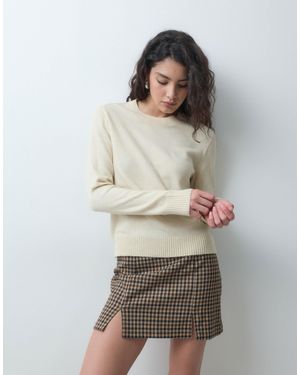 JJXX Rundhals-strickpullover - Grau