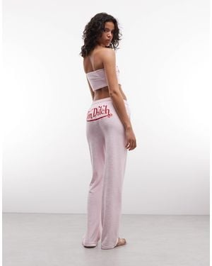Von Dutch – velours-jogginghose - Pink