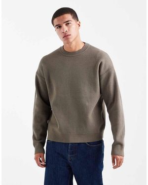 Only & Sons Oversize Fit Crew Neck Knit - Grey