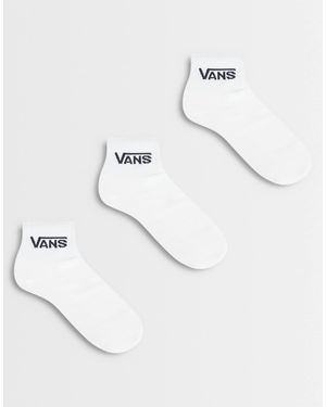 Vans Classic crew 3er-pack socken - Weiß