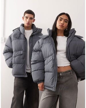 Collusion Unisex - doudoune à capuche - gris