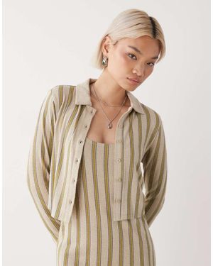 RVCA Willow Long Sleeve Crop Top - Natural