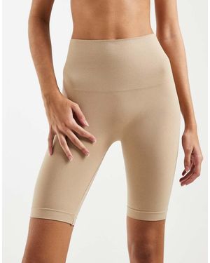 Pieces Pantalones Cortos Beis Moldeadores Largos Sin Costuras-Neutro