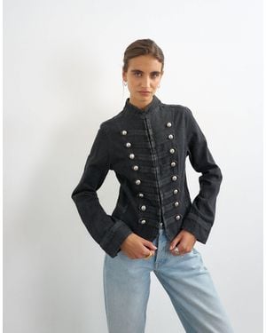 TOPSHOP Denim Drummer Jacket - Blue