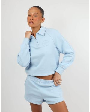 SIMMI Embroidered Polo Sweatshirt - Blue