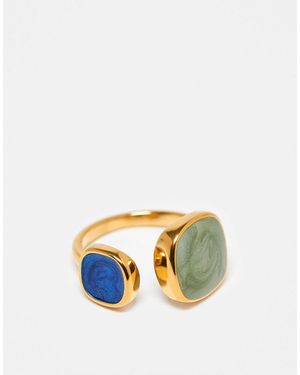 ASOS – wickelring aus edelstahl - Blau