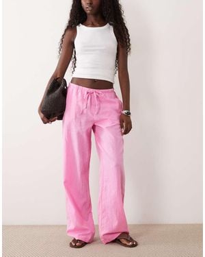 Gina Tricot Pantaloni - Rosa