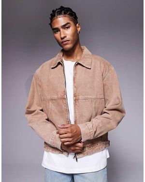 Faded Store Giacca Di Jeans Slavato - Grigio