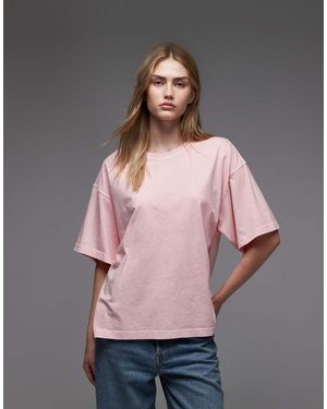 ARKET Camiseta De Corte Cuadrado De Algodón Puro De - Rosa