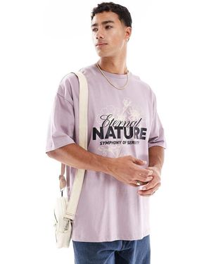 ASOS Oversized T-Shirt Met Print - Wit