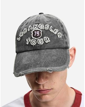 Bershka – bestickte kappe - Grau