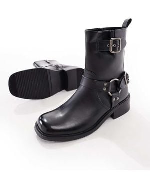 ASOS Chelsea Biker Boots - Black