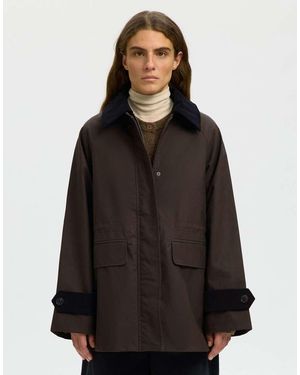 SELECTED Chaqueta En -Marrón - Negro