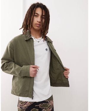 Timberland – strafford – jacke aus canvas - Grün