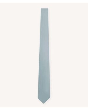 Six Stories Satin Tie - White