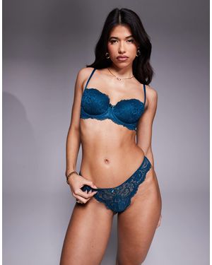 Boux Avenue Emma - string d'ensemble - sarcelle - Bleu