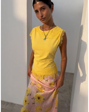 Never Fully Dressed Petite – maeva – midirock aus satin - Pink