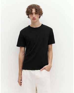 Pull&Bear Slim Fit Basic T-shirt - Black
