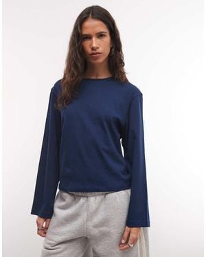 Collusion Camiseta De Manga Larga Boxy En - Azul