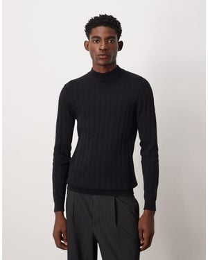 ASOS – langärmliges muskelshirt - Blau